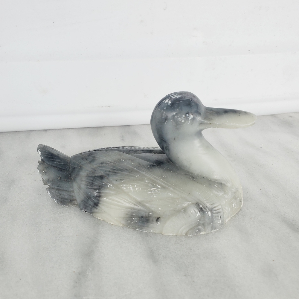 🔴 LAST CHANCE ITEM Natural Agate Quartz Crystal Hand Carved Duck Animal
